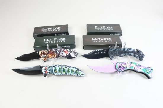 4 Elite Edge w/ Boxes - Range of Approx 3.5" Blades