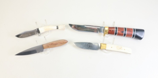 4 Knives: Whitetail Cutlery, Red Deer, Frost Cutlery, Chipaway Cutlery