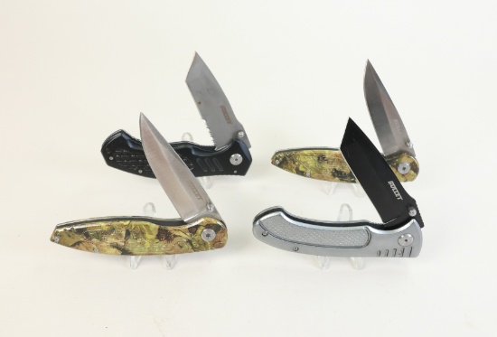 4 Foldable Knives: Bullet - 3" Knives