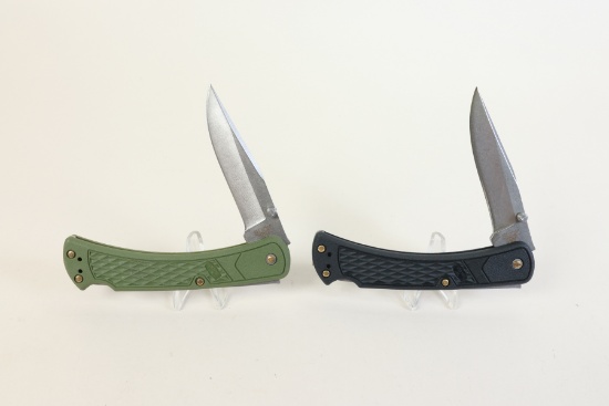 2 Foldable Knives: Buck - 3" Blade