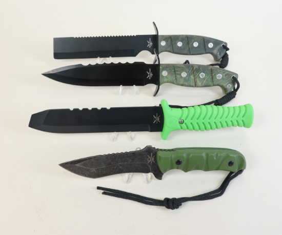 4 Knives: Tac Assault and Tac Xtreme - 4.5" - 6.5" Blades