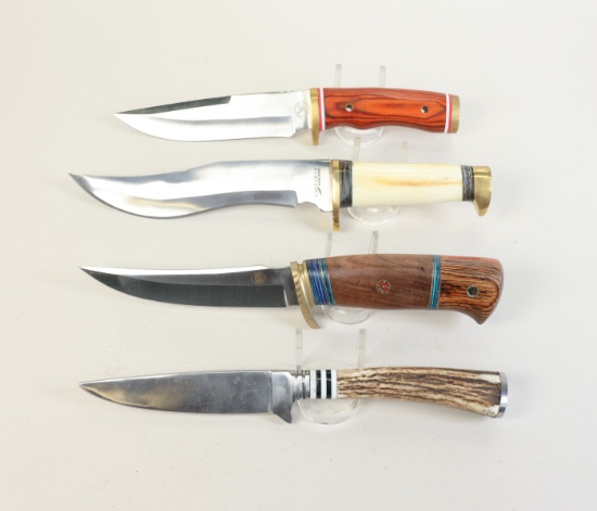 4 Knives: Rite Edge, Chipaway War Eagle, Chipaway Blacktail Elite, Big Horn Skinner