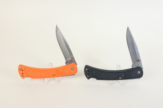2 Foldable Knives: Buck - 3" Blades