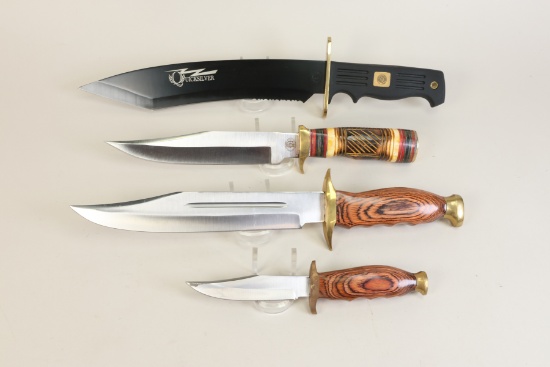 4 Knives: Valley Forge Cutlery Co., Chipaway Cutlery, Frost Cutlery