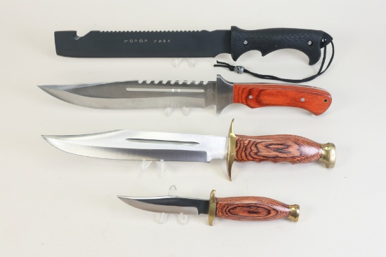 3 Knives: Valley Forge Cutlery Co., Mountain Man, Survival Machete