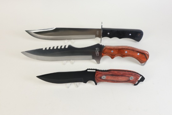 3 Knives: Military OP, Pioneer, Talon Bowie