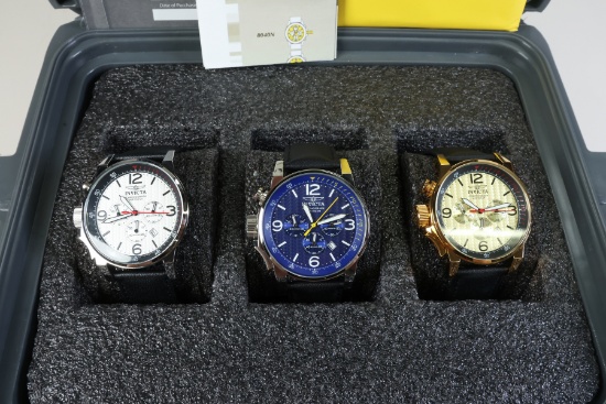 3 Invicta Watches: I-Force Model 20130,  Model 20131, Model 20137 Chronograph