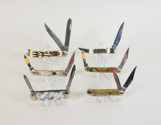 6 Folding Knives: Ocoee River Cutlery, Steel Warrior, Beaver Trapper, Uncle Jims Lucky Seven & More