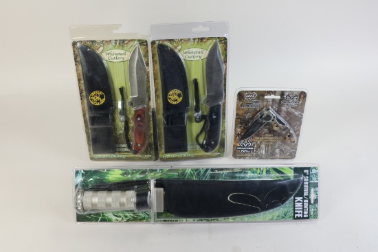5 Knives: Machete, Whitetail Cutlery, Realtree Xtra