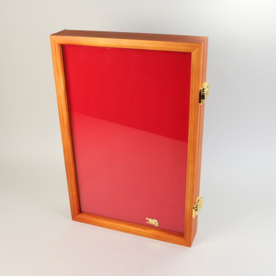 Knife Shadow Box Case with Lock and Keys - 12"x18"x2.75"
