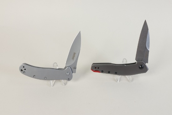 2 Folding Knives: Kershaw - 3" Blades