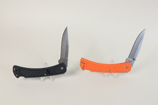 2 Folding Knives: Buck - 3" Blades