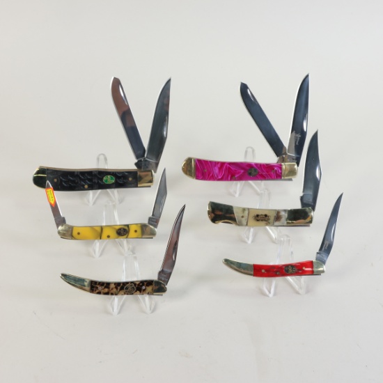 6 Folding Knives: Warrior Steel by Frost Cutlery