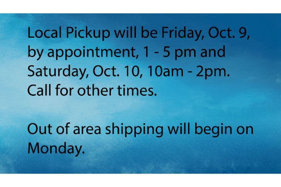 Local Pickup Friday & Saturday - Details on Invoice