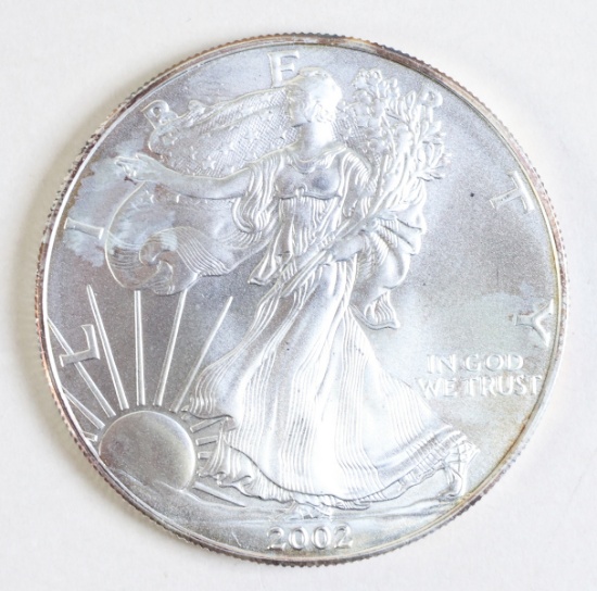 2002 Silver Eagle, 1oz. Fine Silver