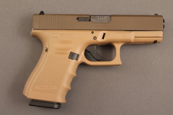 handgun GLOCK MODEL 19 GEN 4, 9MM SEMI AUTO PISTOL