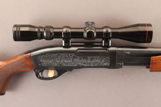 REMINGTON MODEL 7600 DELUXE SEMI-AUTO .243CAL RIFLE