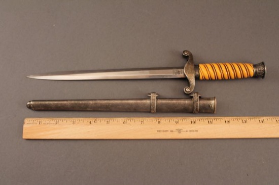 GERMAN ARMY NAZI DAGGER WITH SCABBARD MADE BY EICKHORN