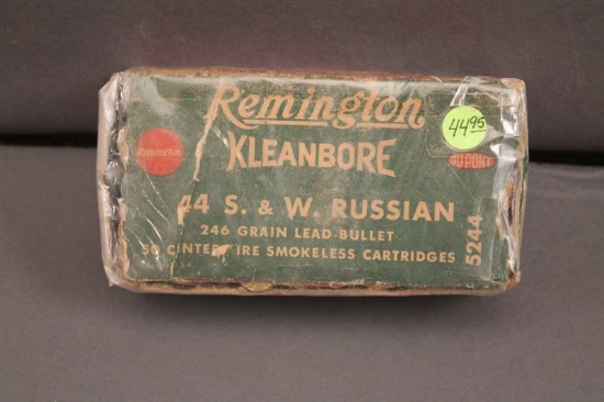 REMINGTON KLEANBORE FULL BOX OF 44 S&W RUSSIAN