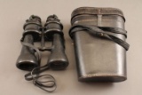 GERMAN WWII NAZI MARKED KRIEGSMARINE BINOCULARS IN NAZI MARKED CASE,