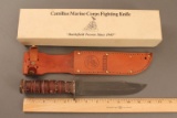 CAMILLUS MARINE CORP FIGHTING KNIFE REPRODUCTION, WITH SHEATH, UNSHARPENED