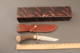 CLASSIC BLADES OF EFFINGHAM, ILL., MODEL #5 SHEATH KNIFE