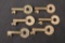 6 BRASS SWITCHLOCK KEYS