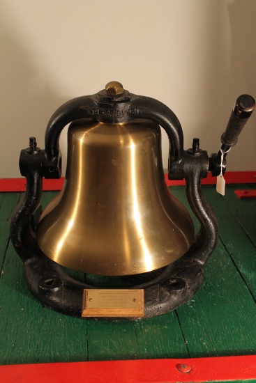 LOCOMOTIVE BELL FROM NEW YORK CENTRAL HUDSON LIMITED STEAM ENGINE