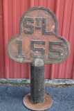 CAST IRON BALTIMORE & OHIO RAILROAD MILE MARKER