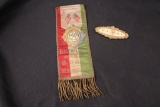 BROTHERHOOD OF RAILROAD TRAINMEN RIBBON & PIN