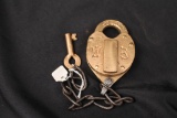 SINGLE BRASS LOCK & KEY