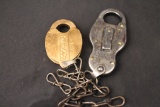 YALE SO RAILWAY LOCK AND BRASS AMERICAN EXPRESS LOCK,