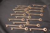 20 BRASS KELINE CABOOSE KEYS