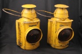 PAIR OF HANDLAN CABOOSE MARKER LAMPS