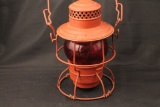 ADAMS & WESTLAKE MONON PAINTED RAILROAD LANTERN