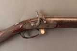 antique P. WILSON & CO. FIELD MODEL, 12GA SXS PERCUSSION SHOTGUN