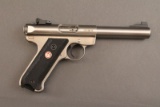 handgun RUGER MK III TARGET .22CAL SEMI-AUTO PISTOL