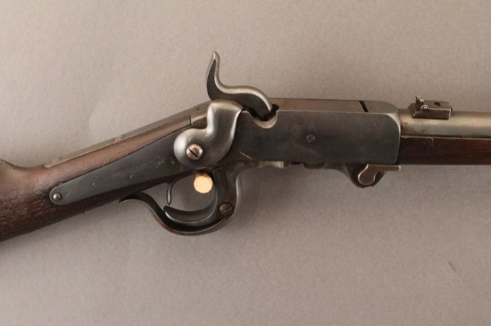 antique BURNSIDE BREECH LOADING PERCUSSION CARBINE, 1863 4TH MODEL, 54CAL, SINGLE SHOT RIFLE