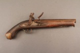 antique TOWER FLINTLOCK, 68CAL, SINGLE SHOT PISTOL