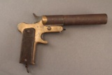 antique MECANICARM FRENCH 1918 FLARE MODEL, 8 GA., SINGLE SHOT PISTOL