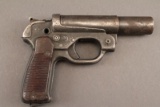 antique GERMAN FLARE GUN MODEL, 8 GA, SINGLE SHOT PISTOL