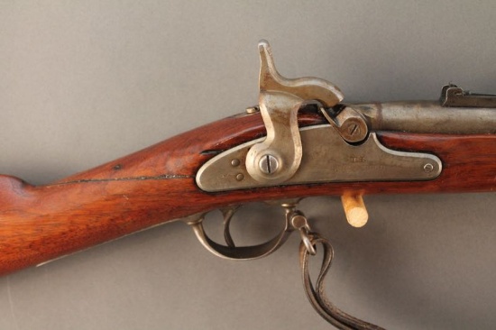 antique SPRINGFIELD MODEL 1861, 69CAL PERCUSION SINGLE SHOT RIFLE, NVSN