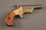 antique J. M MARLIN NEVER MISS, 32CAL SINGLE SHOT RIMFIRE PISTOL, S#3517