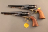 blackpowder PAIR OF SECOND GENERATION COLT 1860 ARMY, 44CAL. S#1936US, AND #US1936