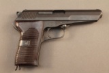 handgun CZ MODEL 52, 7.62 X 25CAL SEMI-AUTO PISTOL, S#D11294