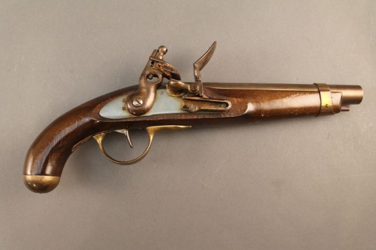 blackpowder UNKNOWN MAKER 1" BORE FLINTLOCK BOARDING PISTOL, S#5586