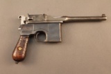 handgun MAUSER 1896 7.63 CAL SEMI-AUTO PISTOL, S#331397