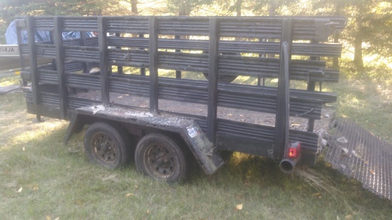 5x10 steel rack trailer