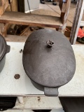 wards cast iron oval roaster