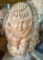 wood figure - person curly hair